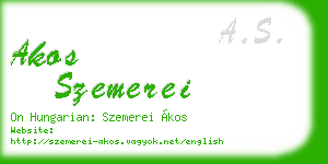 akos szemerei business card